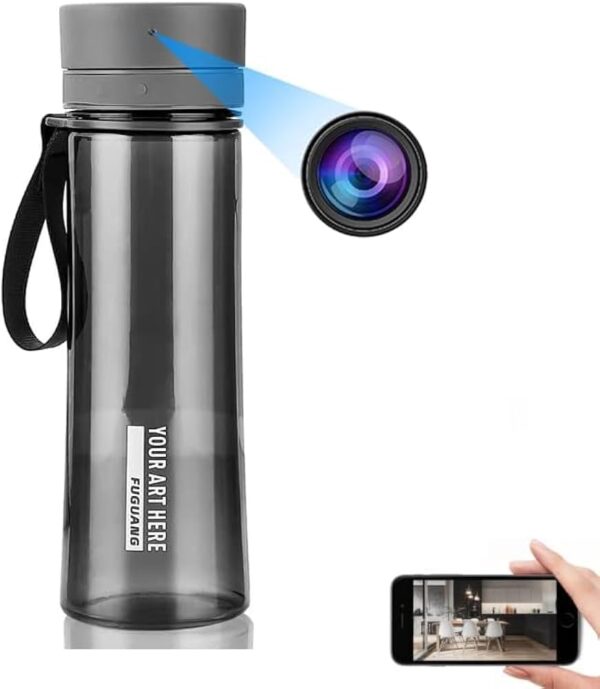 Hidden Camera 4K HD 1080P Portable Water Bottle Portable Live WiFi Camera Video Recorder Support Motion Detection