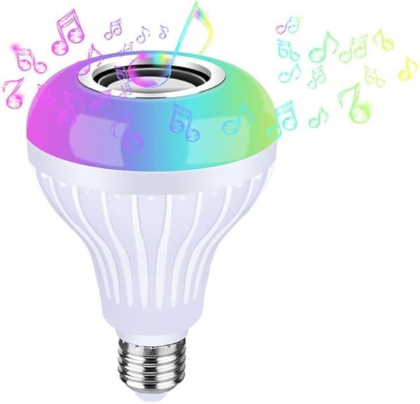 Smart Wi-Fi Bulb Camera 3 in 1 Hidden Camera Bluetooth Speaker Security Camera Wireless Color Changing LED Lights Bulbs IP Cam with Motion Detection/ Two Way Audio for Home & Indoor