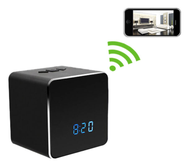 SPY CAMERA HD 1080P Hidden Spy WIFI Security Camera Mini Recorder Build in WIFI Wireless Bluetooth Speaker Music Player Electronic Clock Can be controlled and viewed in real-time Recording - Image 4