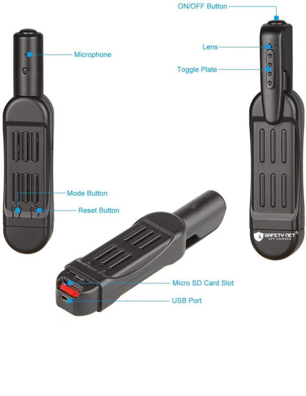 Wired Mini Pen Voice Digital Video Spy DV Camera Recorder Camcorder (Black) - Image 5