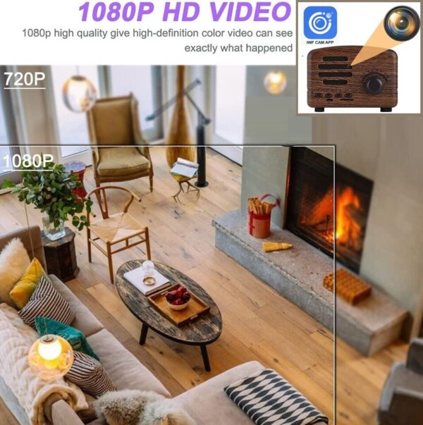 4K Spy WiFi Bluetooth Speaker Full HD 1080P Audio Video Recorder for Home and Office FM Radio with Inbuilt 32GB SD Card - Image 5
