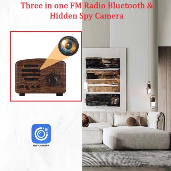 4K Spy WiFi Bluetooth Speaker Full HD 1080P Audio Video Recorder for Home and Office FM Radio with Inbuilt 32GB SD Card - Image 4