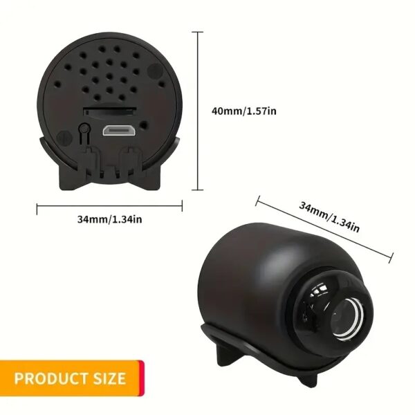 Spy 1080P HD Wireless IP Camera, 2.4GHz Wifi IP Camera For Home, Night Vision & 140° Wide Angle Home Monitor - Image 3