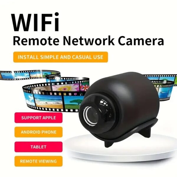 Spy 1080P HD Wireless IP Camera, 2.4GHz Wifi IP Camera For Home, Night Vision & 140° Wide Angle Home Monitor - Image 2