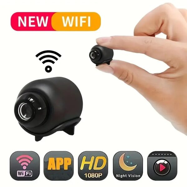 Spy 1080P HD Wireless IP Camera, 2.4GHz Wifi IP Camera For Home, Night Vision & 140° Wide Angle Home Monitor