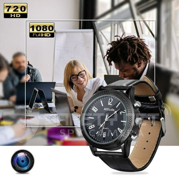 SPY CAMER Ultra HD IR Night Vision Waterproof Watch DVR HD Hidden 1080P Camera with 2 Hours Battery Backup and 32 GB Memory Card - Image 5