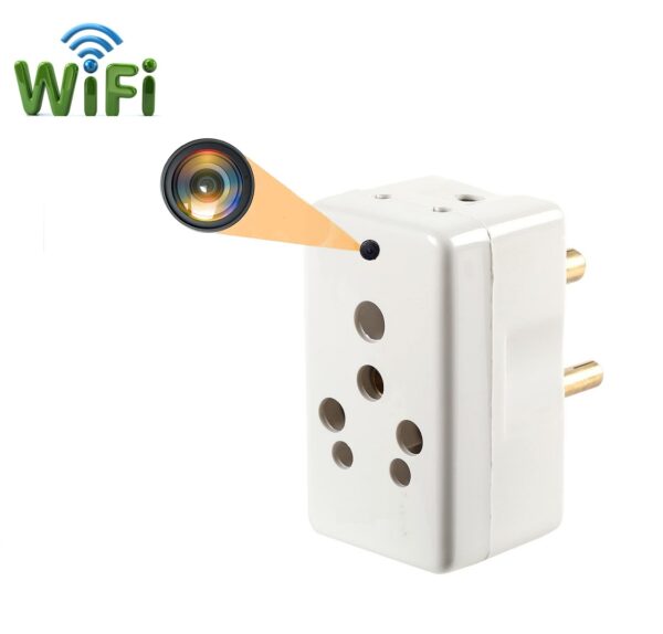 Hidden Spy Camera WiFi Multi Plug - Hidden Camera with Live Feed WiFi - Indoor Hidden Security Camera - 1080P HD Hidden Nanny Cam - Motion Detection Spy Cam - with 32GB MicroSD Card